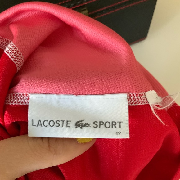 LACOSTE Men’s Classic Red Polo Short Sleeve Shirt Size Large BRAND NEW - Picture 10 of 10